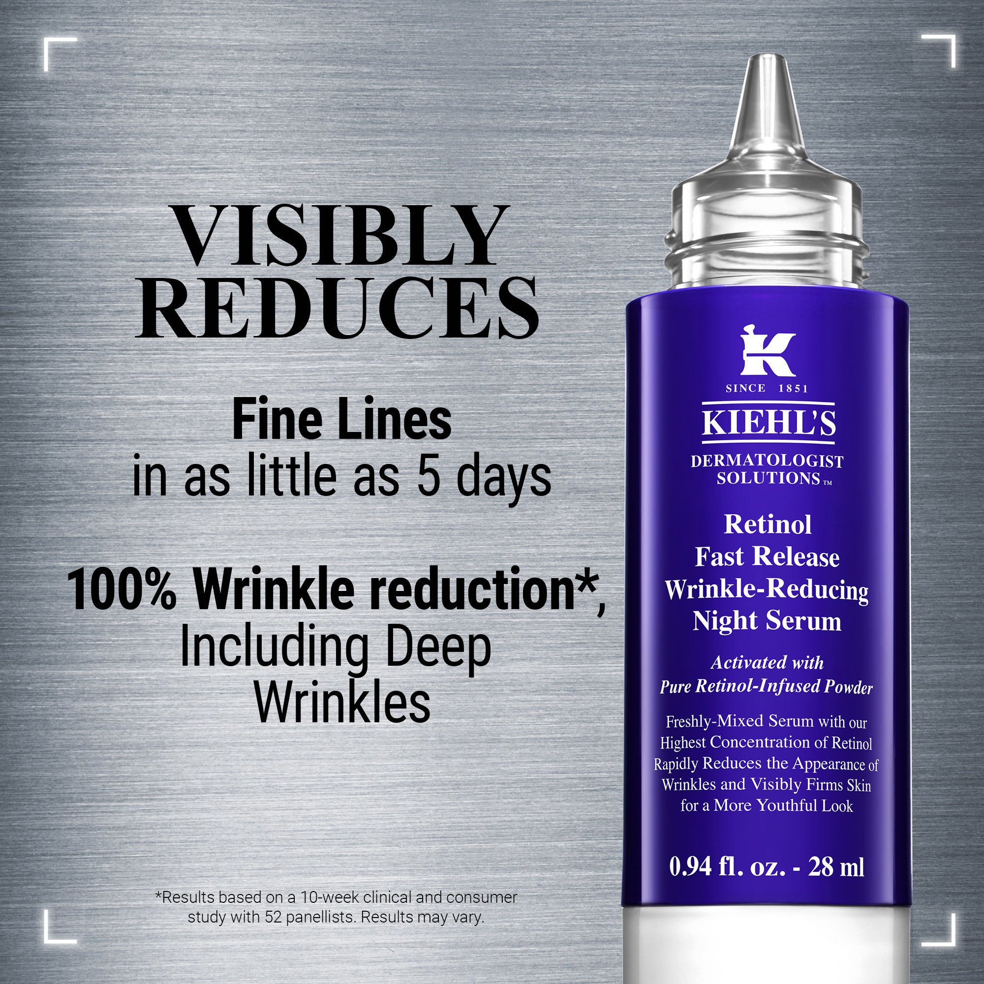 Retinol Fast Release Wrinkle Reducing Night Serum Kiehl s UK